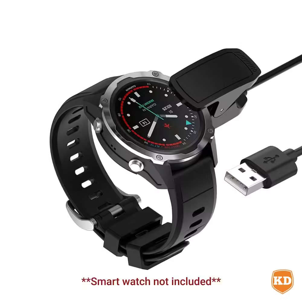 Charger for Garmin Descent G2 G1 Solar- Black