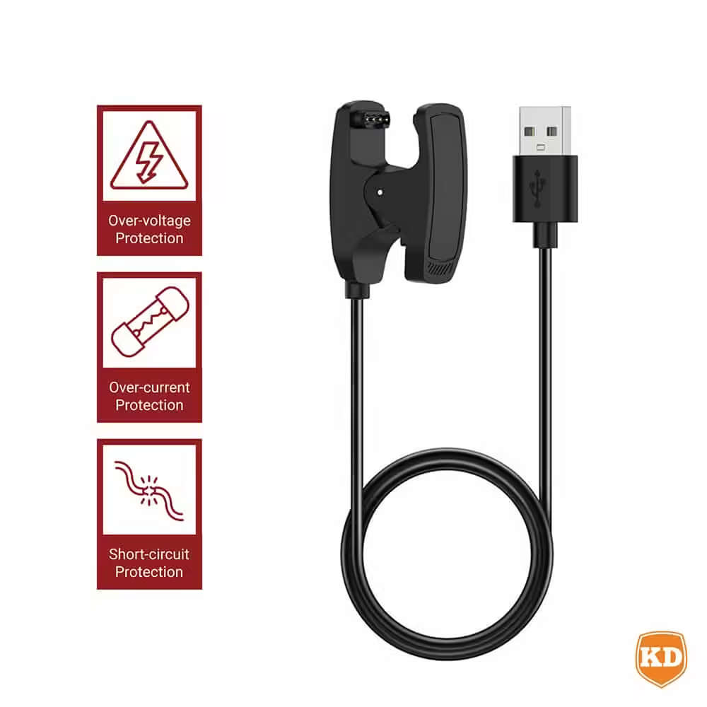 Charger for Garmin Descent G2 G1 Solar- Black