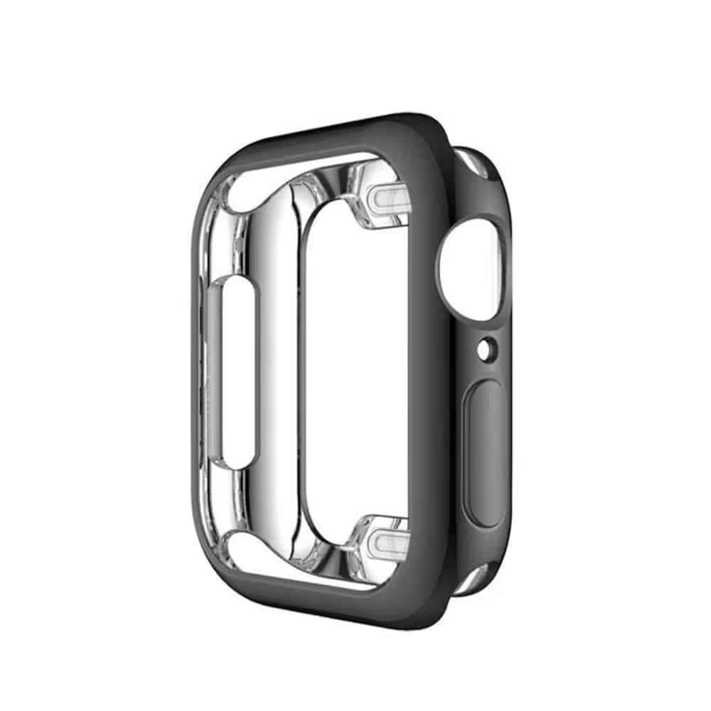 44mm Apple Watch silicone strap (White + R.gold/S-M) + TPU case combo