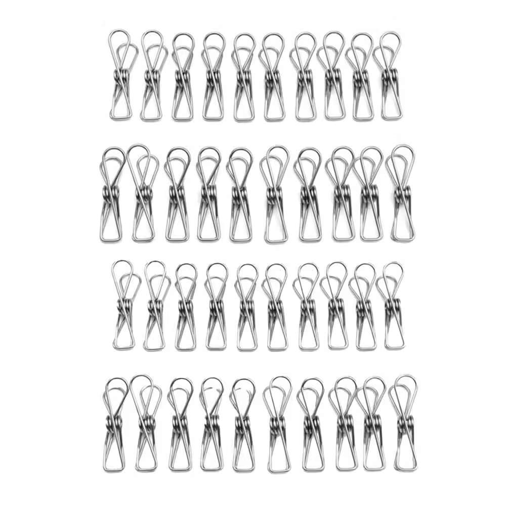 Laundry Hanging & Drying Washing Stainless Steel Pegs - 2 Pack