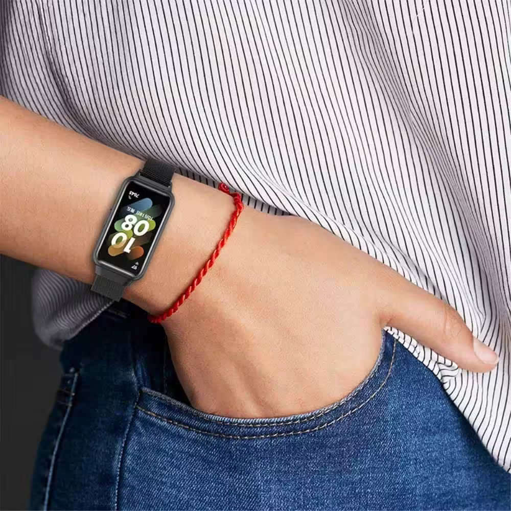 Stainless Steel Meshy Milanese Loop Strap for Huawei Band 7