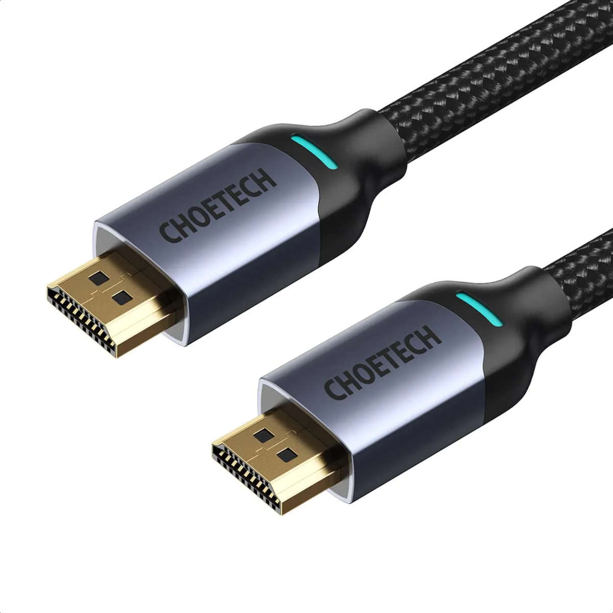 Choetech 8K HDMI 2.1 Cable 8K@60Hz 48Gbps (2M) Braided Cable - Black