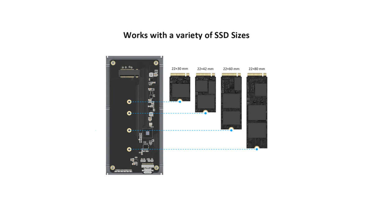 LMP DataFlash USB4 (40G) M.2 NVMe PCIe SSD Enclosure - Space Grey