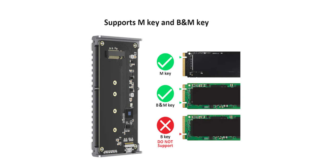 LMP DataFlash USB4 (40G) M.2 NVMe PCIe SSD Enclosure - Space Grey