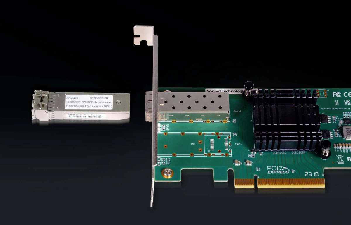 Sonnet Solo10G SFP+ V2 PCIe Card