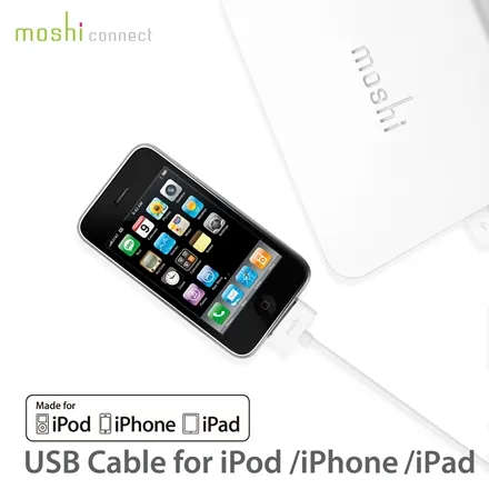 Moshi USB Cable iPod, iPhone, iPad - White