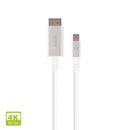 miniDisplayPort to DisplayPort Cable 1.5M 4K@60 - White