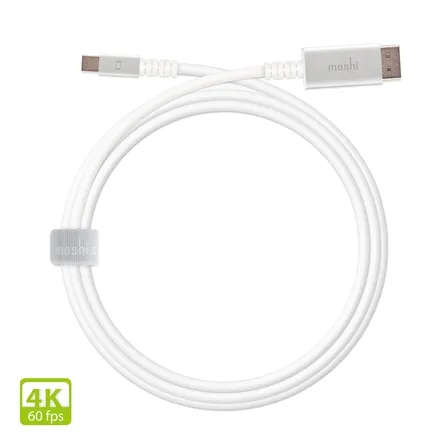 miniDisplayPort to DisplayPort Cable 1.5M 4K@60 - White