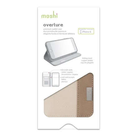 Moshi Overture cover for iPhone 6+, 6s+ - Beige