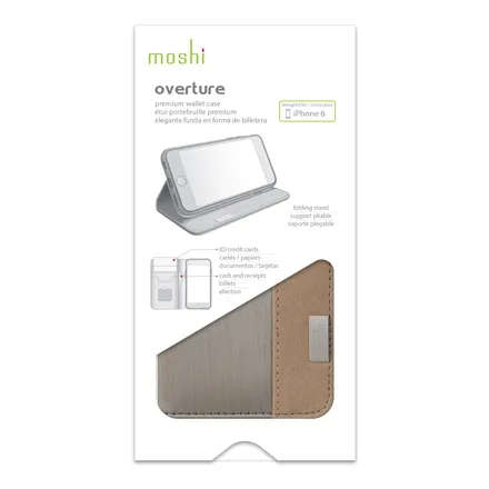Moshi Overture cover for iPhone 6, 6s - Titanium