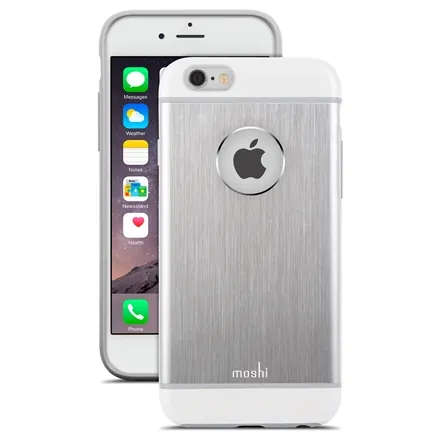 Moshi iGlaze Armour Phone Case for iPhone 6/6s (Silver)