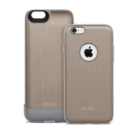 Moshi iGlaze ION Battery Case for iPhone 6/6s (Brushed Titanium)