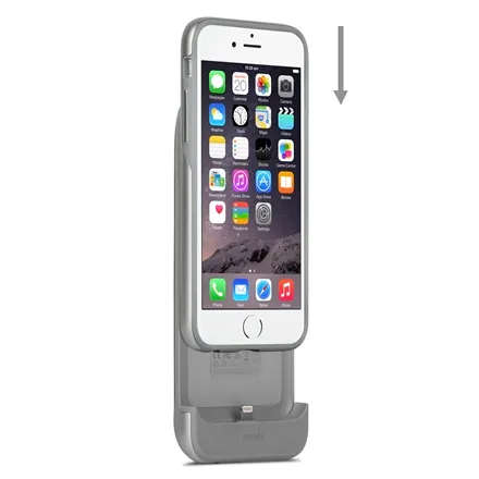 Moshi iGlaze ION Battery Case for iPhone 6/6s (Brushed Titanium)