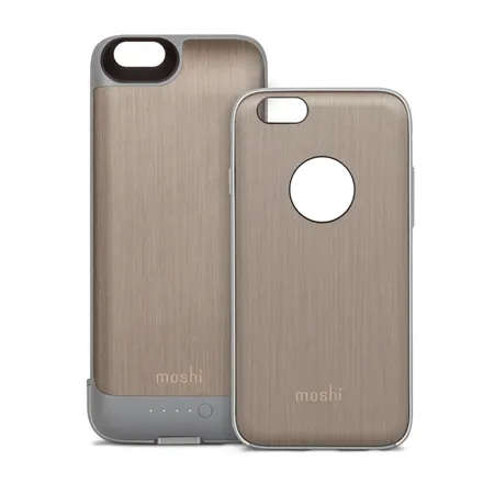 Moshi iGlaze ION Battery Case for iPhone 6/6s (Brushed Titanium)
