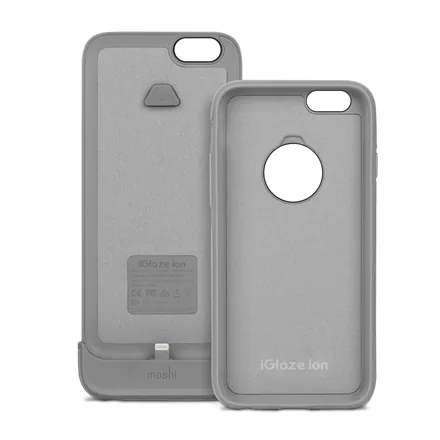 Moshi iGlaze ION Battery Case for iPhone 6/6s (Brushed Titanium)