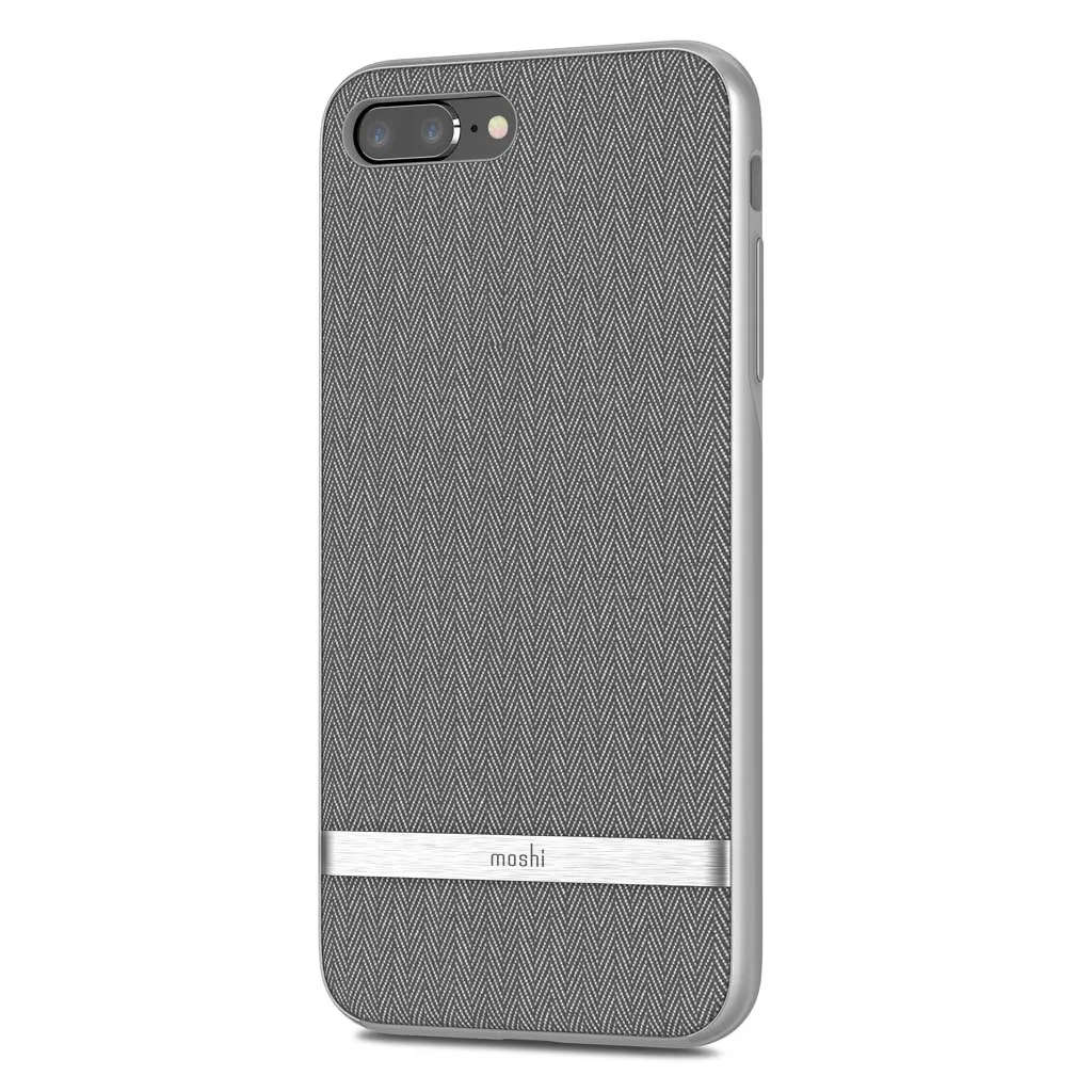 Moshi Vesta cover for  iPhone 8 Plus - Herringbone Gray