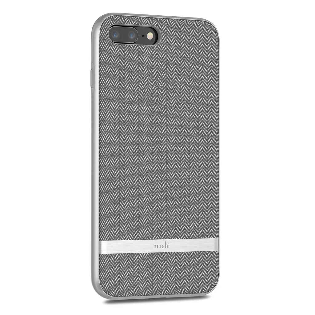 Moshi Vesta cover for  iPhone 8 Plus - Herringbone Gray