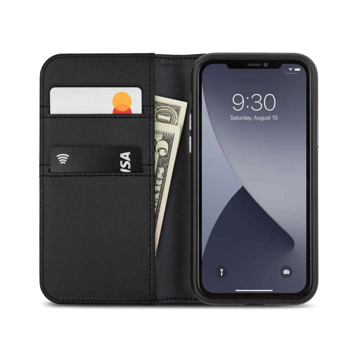 Moshi Overture cover foriPhone 12 mini (SnapTo?) - Jet Black