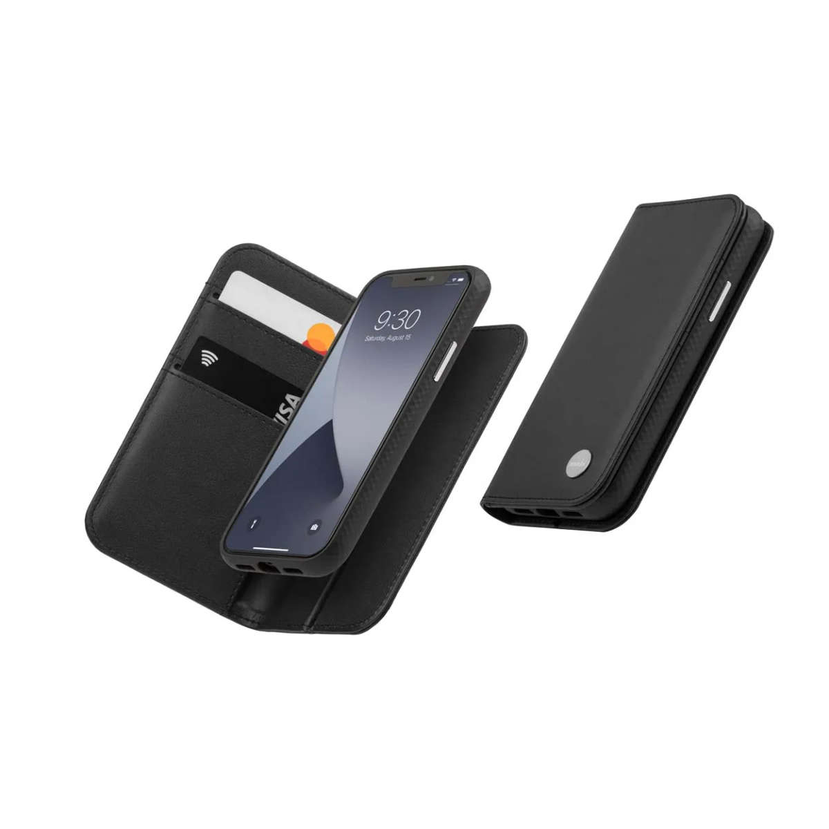Moshi Overture cover foriPhone 12 mini (SnapTo?) - Jet Black