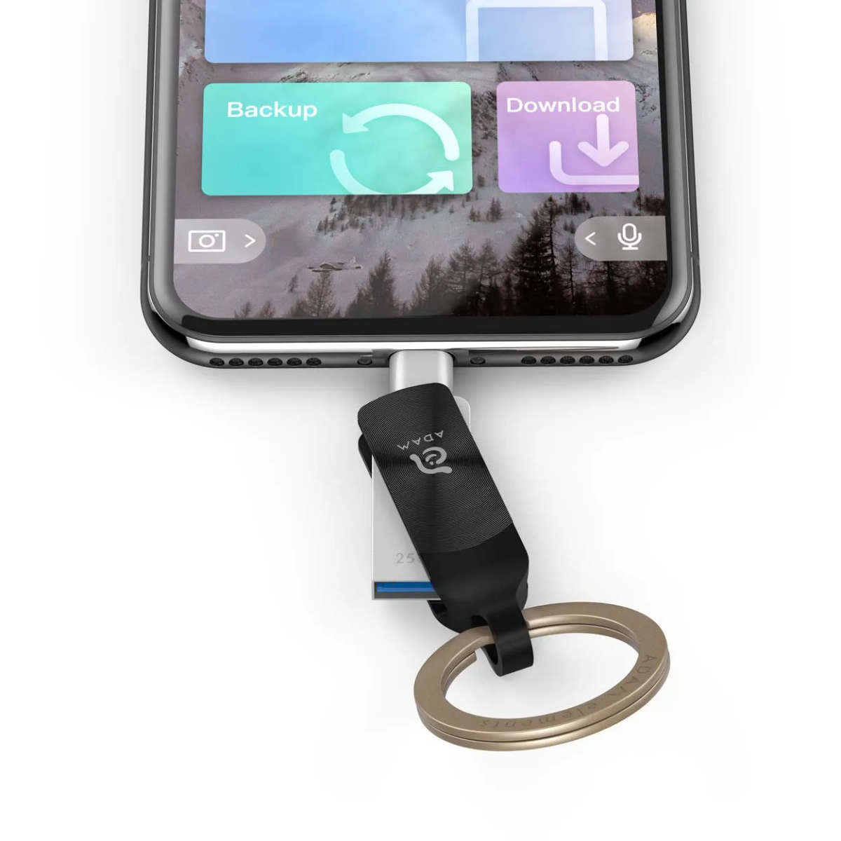 Adam Elements iKlip Duo+ Lightning Flash Drive 256GB - Black