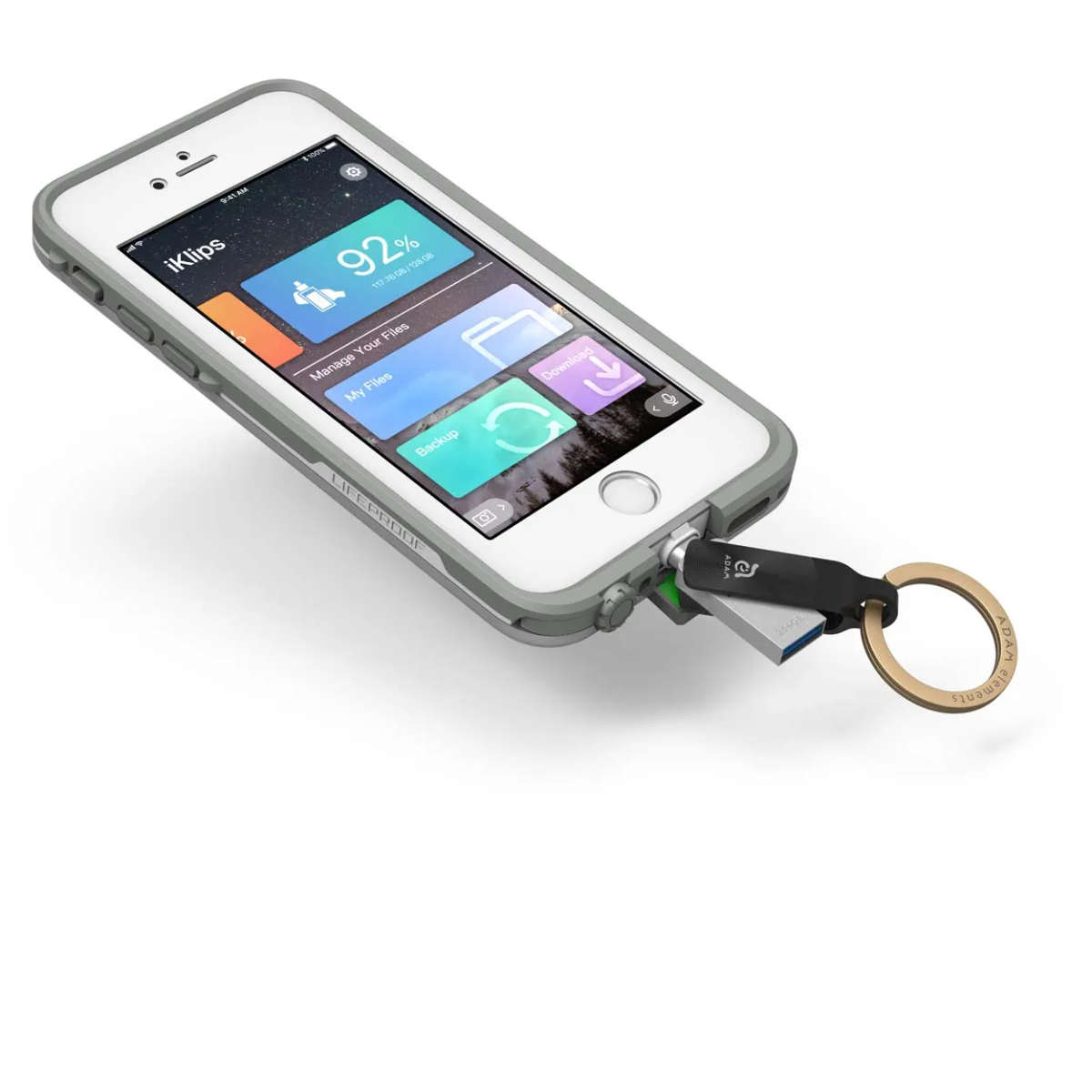 Adam Elements iKlip Duo+ Lightning Flash Drive 256GB - Black
