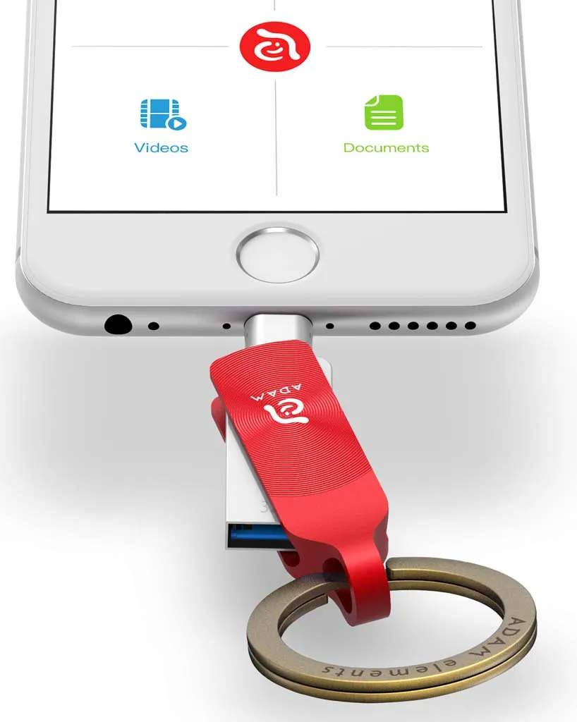 Adam Elements iKlip Duo+ Lightning Flash Drive 32GB - Red