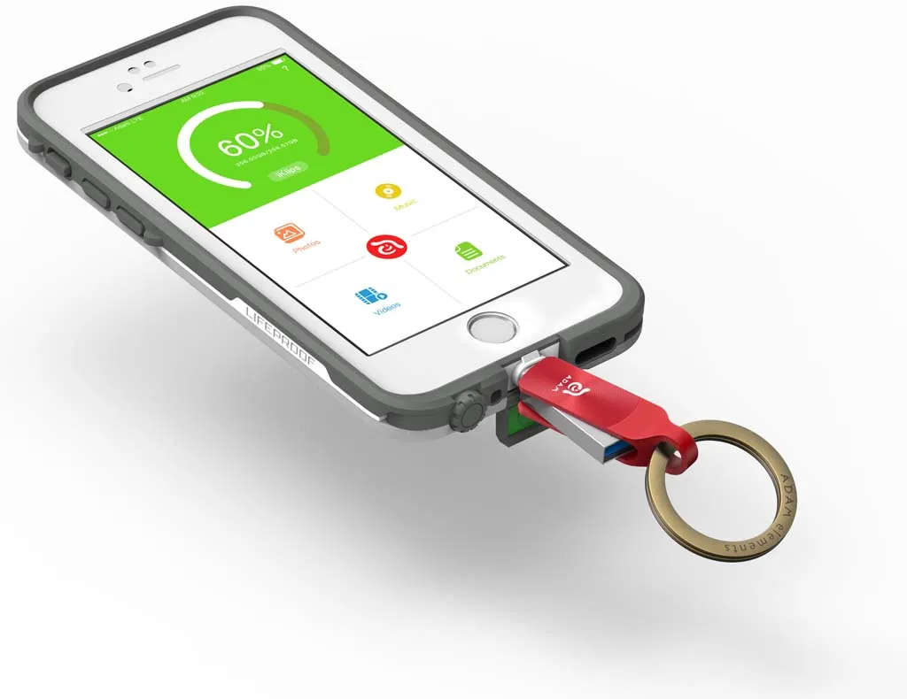 Adam Elements iKlip Duo+ Lightning Flash Drive 32GB - Red