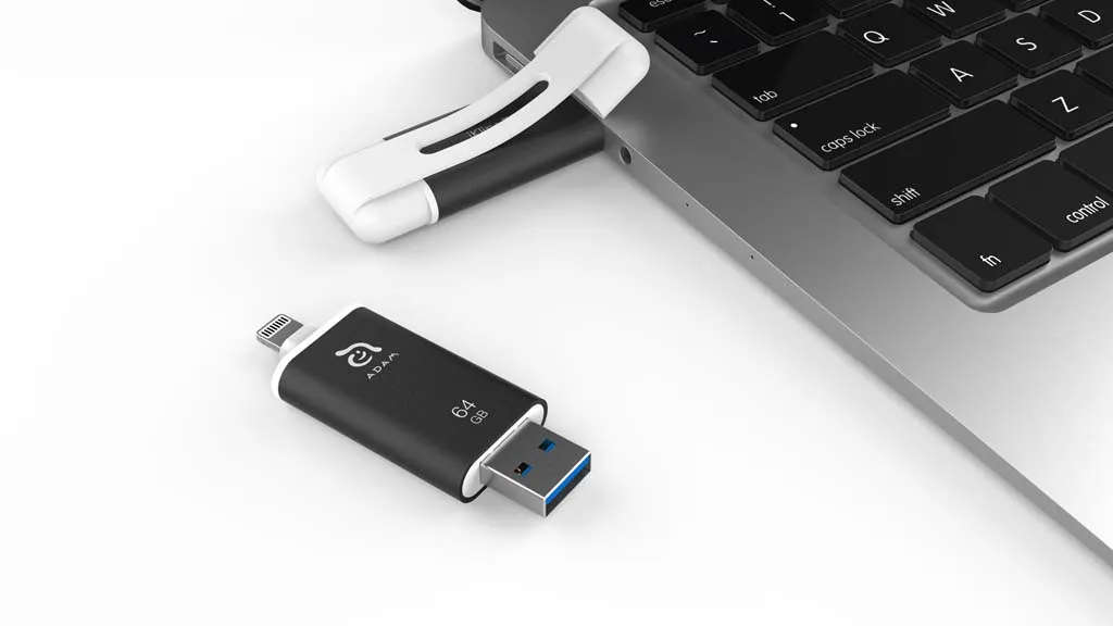 Adam Elements iKlip II Lightning Flash Drive 64GB - Grey