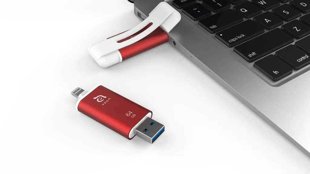 Adam Elements iKlip II Lightning Flash Drive 64GB - Red