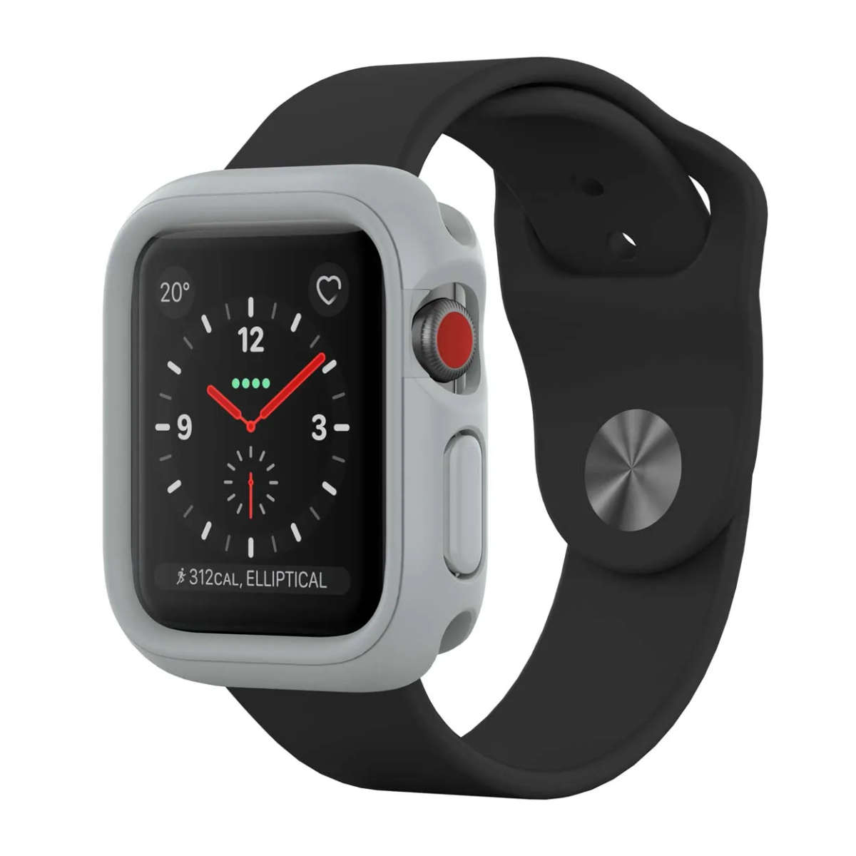 RhinoShield CrashGuard NX for Apple Watch® - Series 1, 2, 3 (38mm) - Platinum Gray