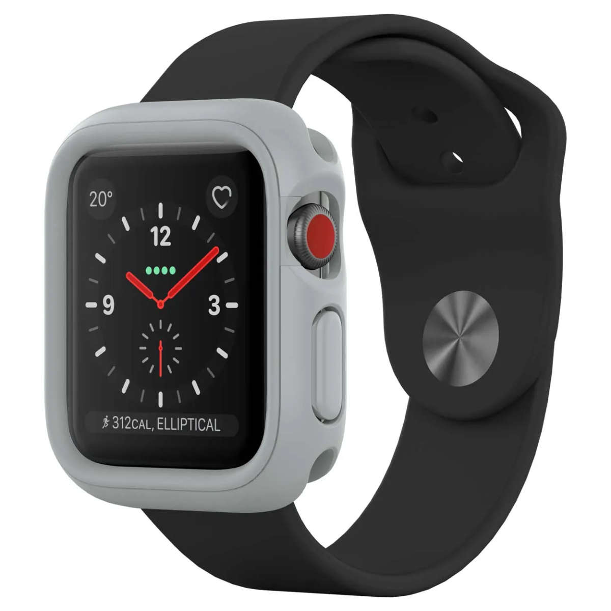 RhinoShield CrashGuard NX for Apple Watch® - Series 1, 2, 3 (42mm) - Platinum Gray