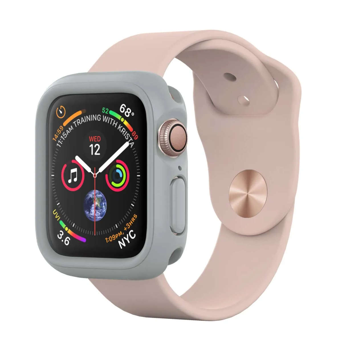 RhinoShield CrashGuard NX for Apple Watch® - Series 4 (40mm) - Platinum Gray