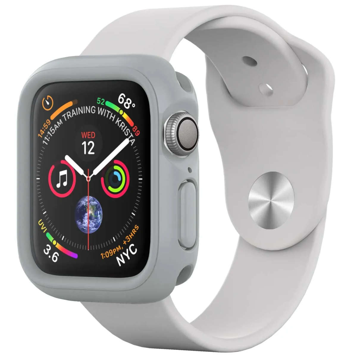 RhinoShield CrashGuard NX for Apple Watch® - Series 4 (44mm) - Platinum Gray