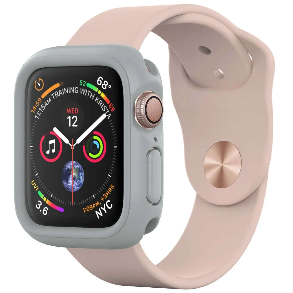 RhinoShield CrashGuard NX for Apple Watch® - Series 4 (44mm) - Platinum Gray