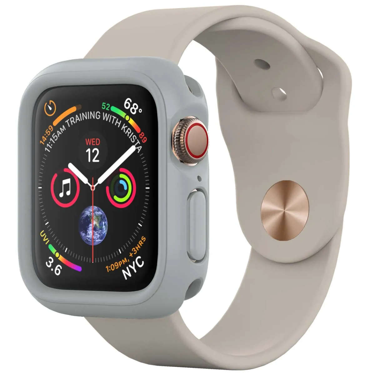 RhinoShield CrashGuard NX for Apple Watch® - Series 4 (44mm) - Platinum Gray