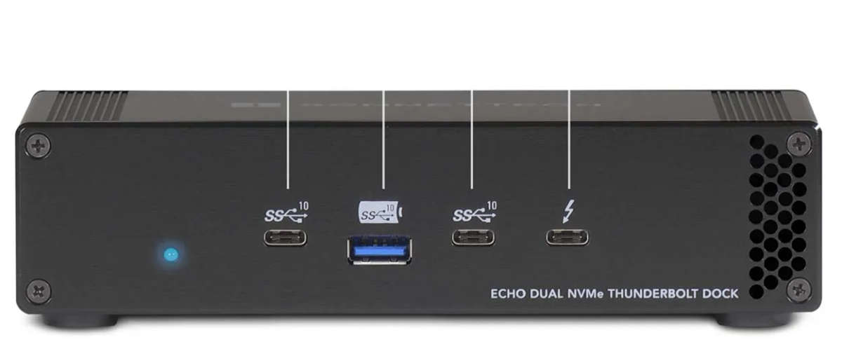 Sonnet Echo Dual NVMe Thunderbolt Dock - Black
