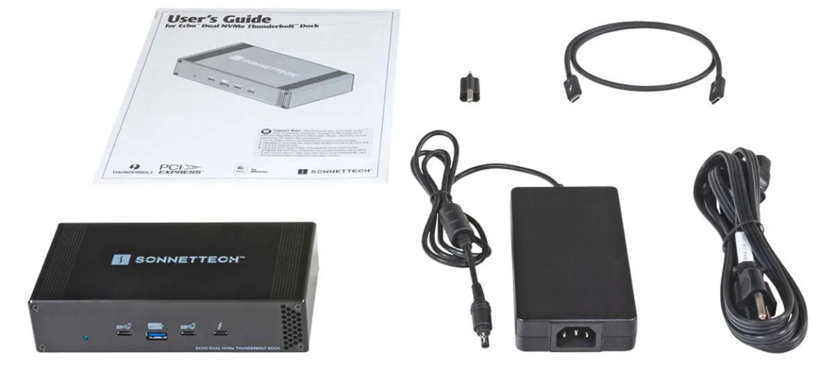 Sonnet Echo Dual NVMe Thunderbolt Dock - Black