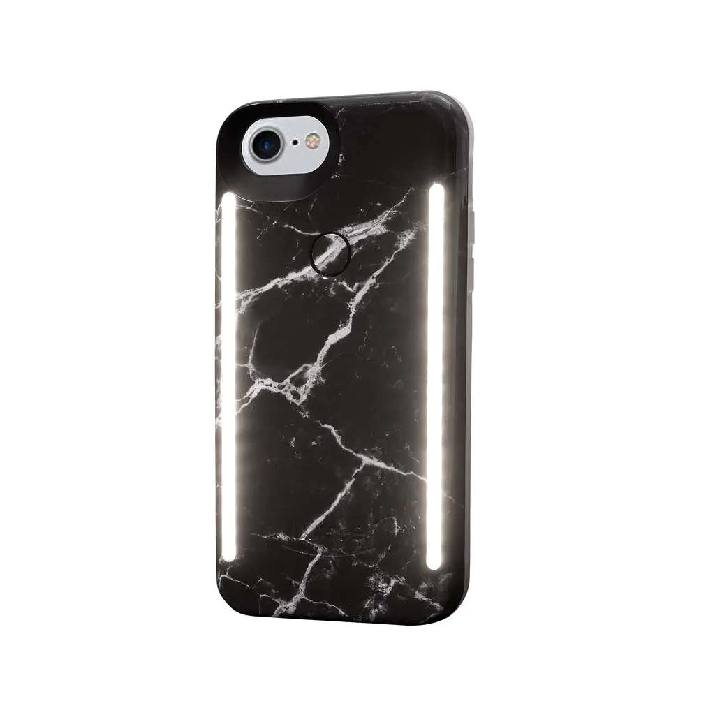 LuMee duo iPhone 8 - Black Marble