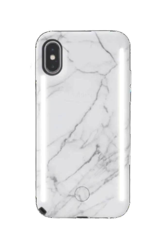LuMee duo iPhone X - White Marble