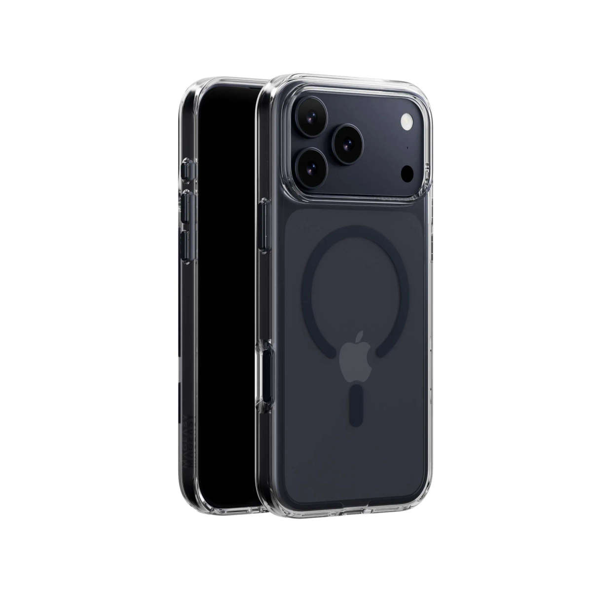 MagEasy Bright M Never Yellowing Protective Clear Case (C-Shaped Magnetic Ring) for iPhone 17 Pro...
