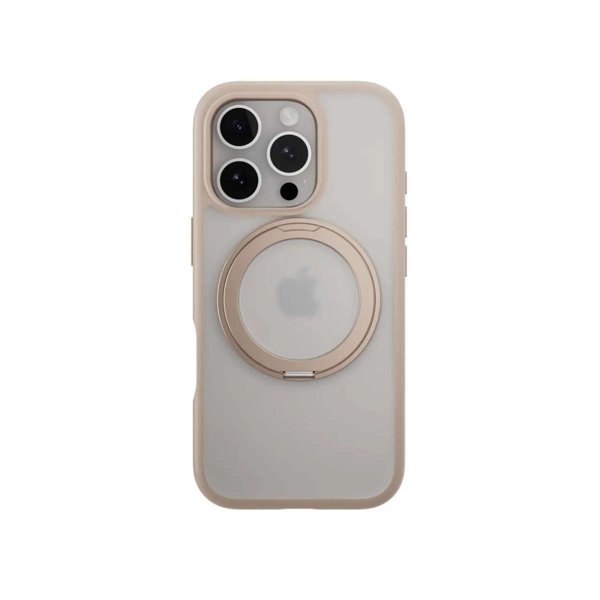 SwitchEasy MagStand 360 M Rotating Ring Protective Case for iPhone 16 Pro - Rosé
