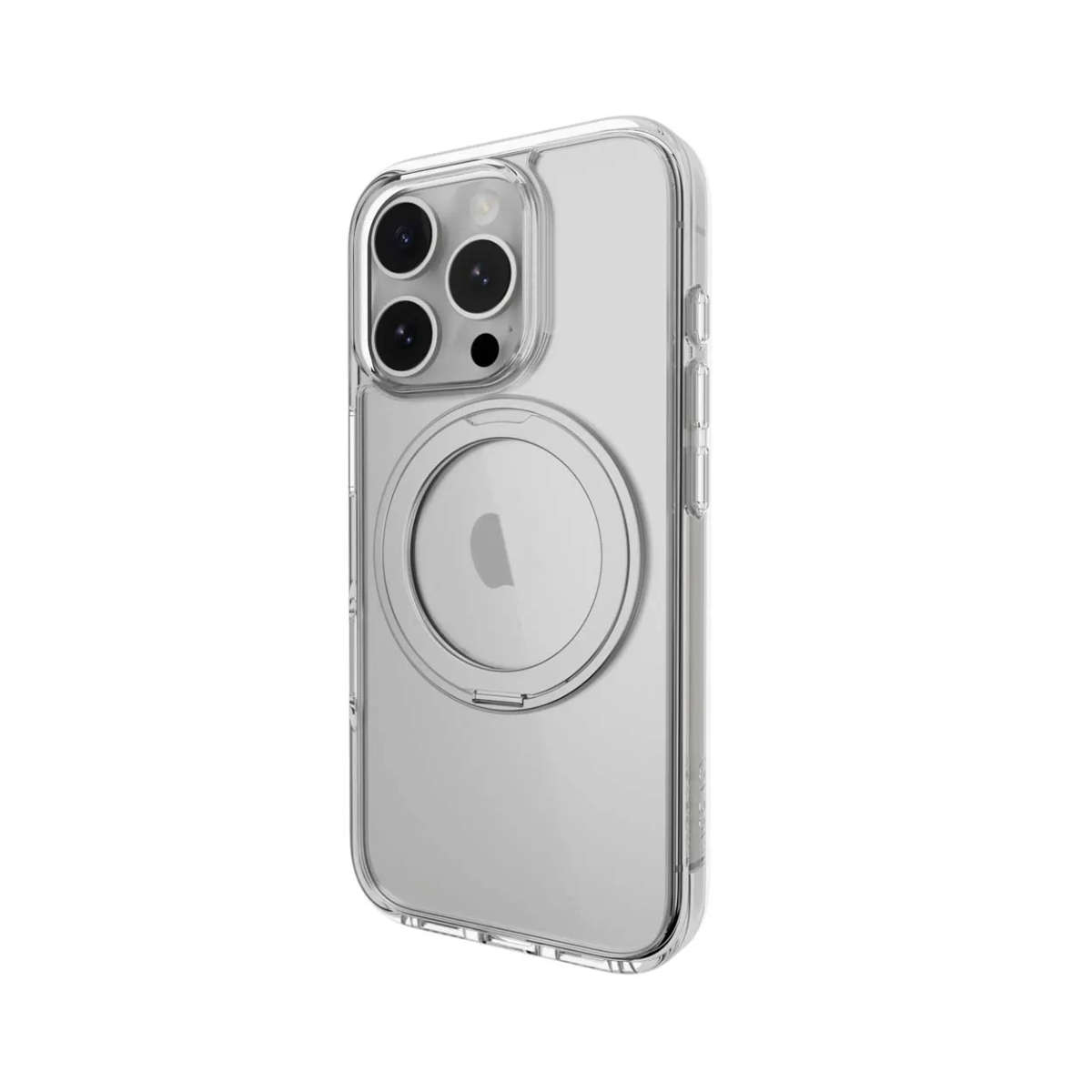SwitchEasy MagStand 360 M Rotating Ring Protective Case for iPhone 16 Pro - Transparent