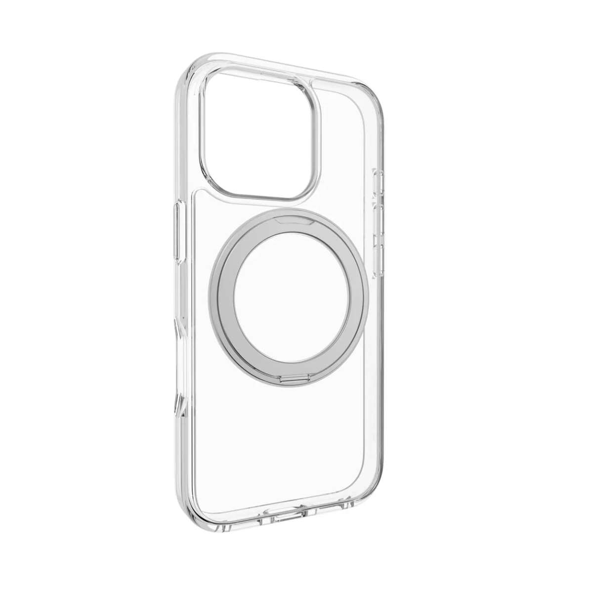 SwitchEasy MagStand 360 M Rotating Ring Protective Case for iPhone 16 Pro - Transparent