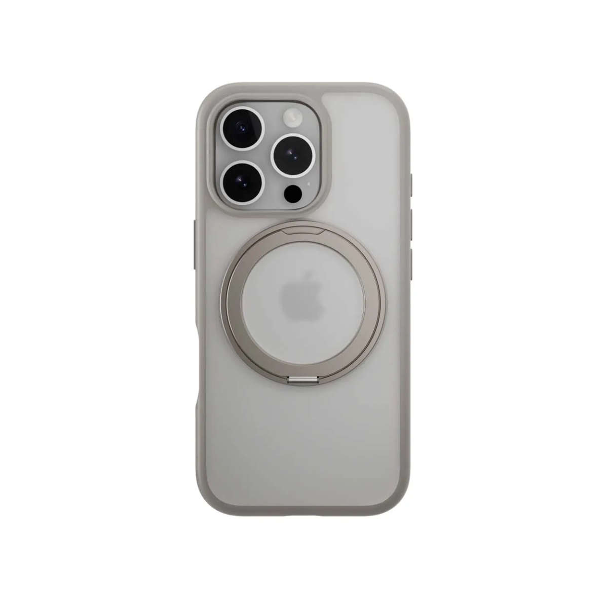 SwitchEasy MagStand 360 M Rotating Ring Protective Case for iPhone 16 Pro - Titanium