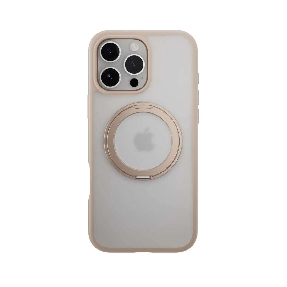 SwitchEasy MagStand 360 M Rotating Ring Protective Case for iPhone 16 Pro Max - Rosé