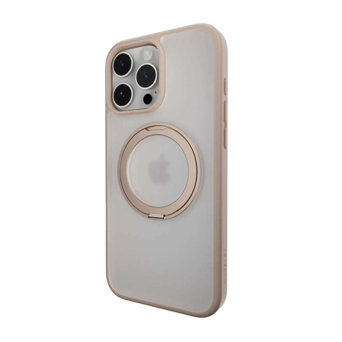 SwitchEasy MagStand 360 M Rotating Ring Protective Case for iPhone 16 Pro Max - Rosé