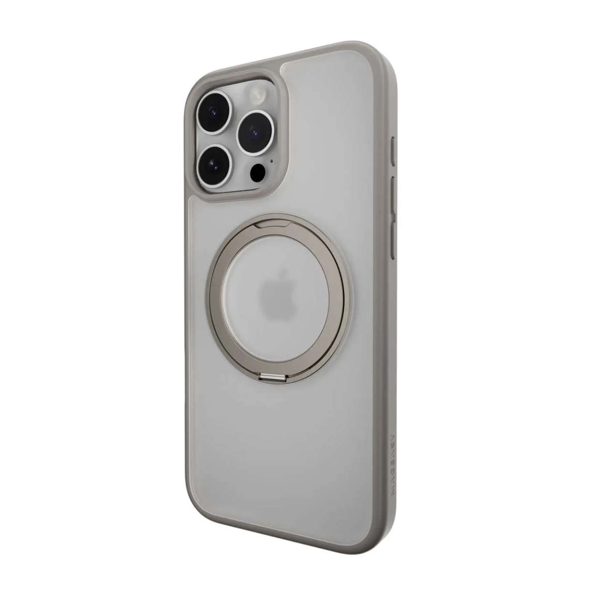 SwitchEasy MagStand 360 M Rotating Ring Protective Case for iPhone 16 Pro Max - Titanium