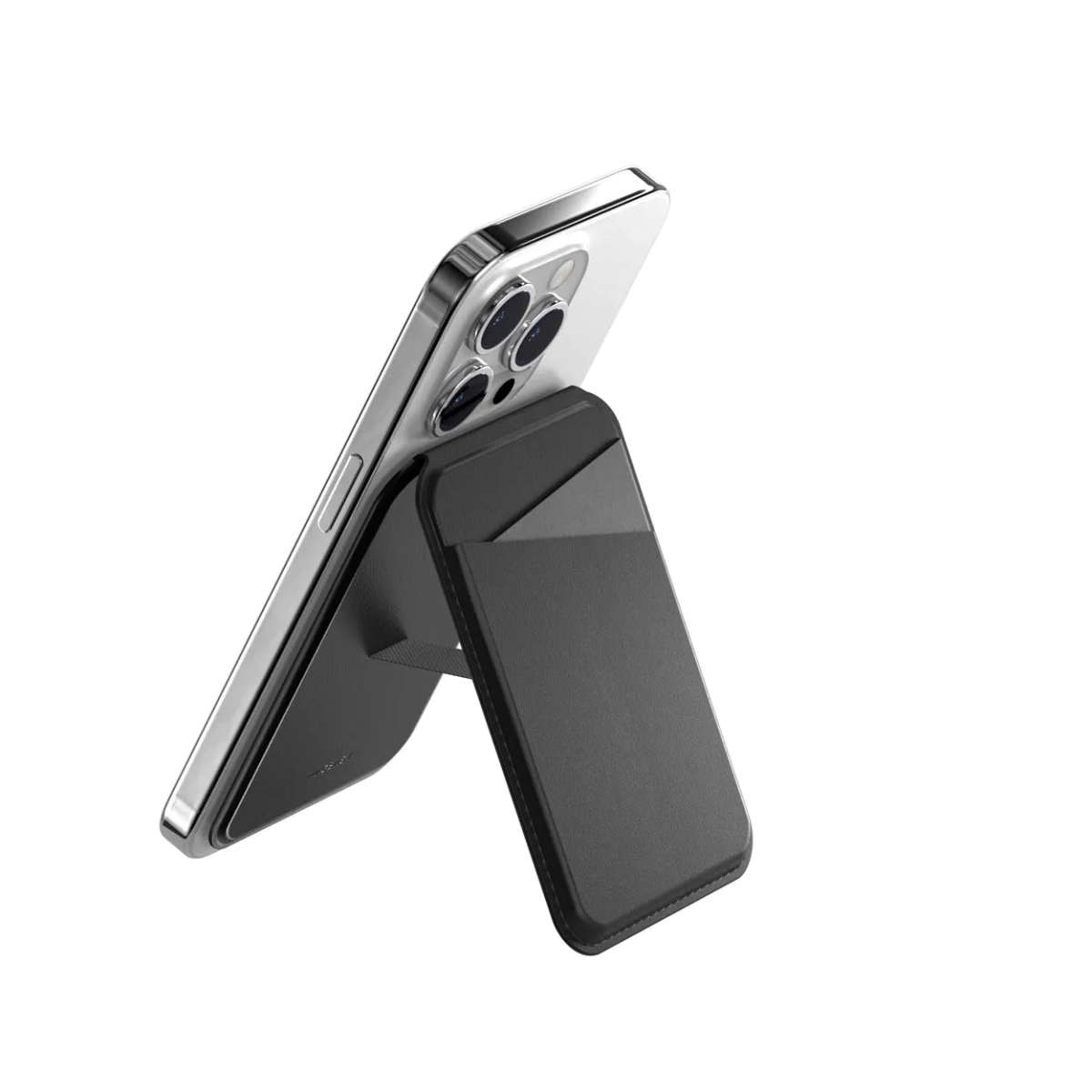 SwitchEasy SNAP Stand Wallet for iPhone - Classic Black