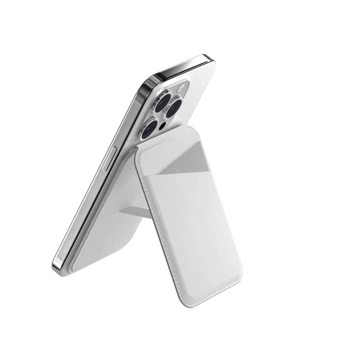 SwitchEasy SNAP Stand Wallet for iPhone - Snow White