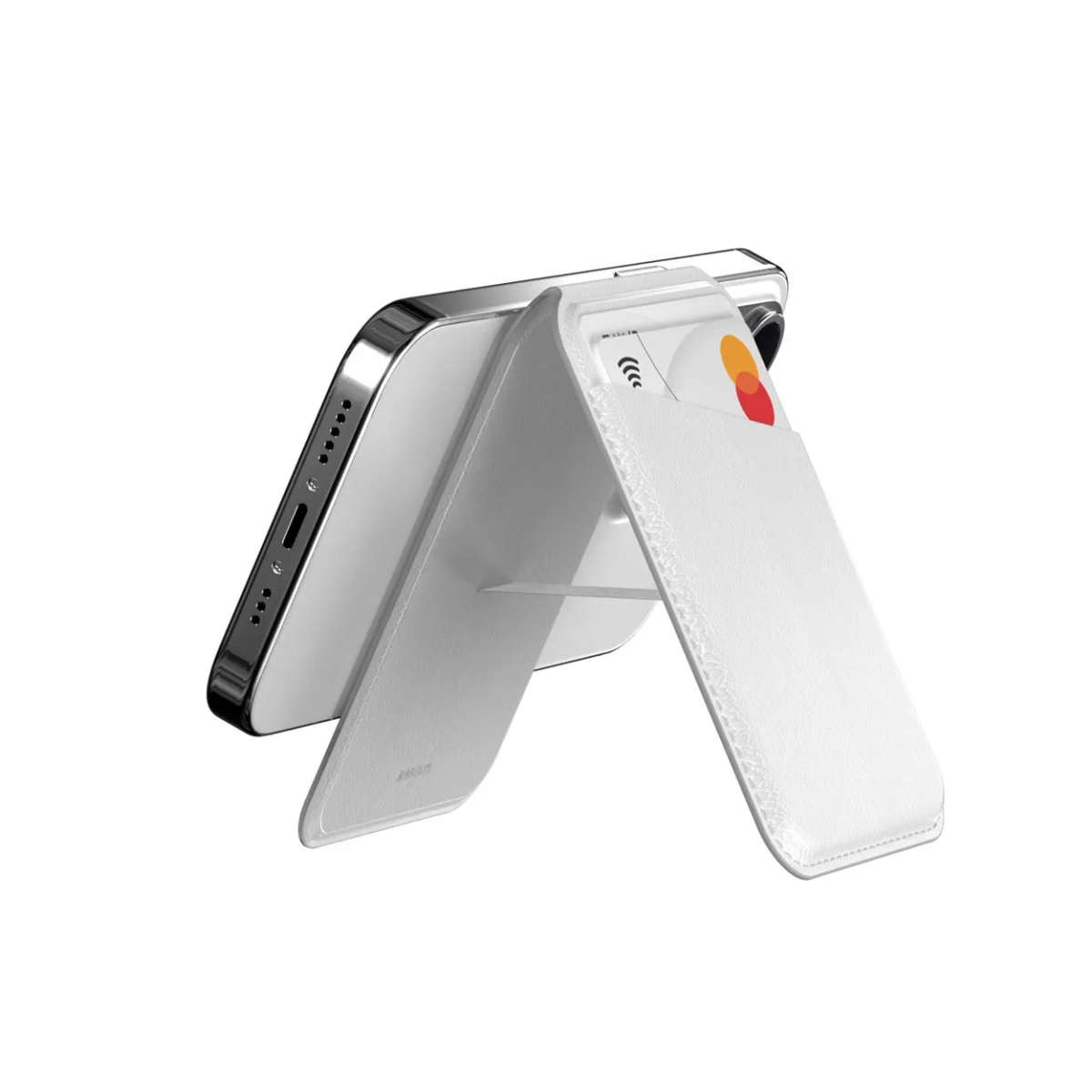 SwitchEasy SNAP Stand Wallet for iPhone - Snow White